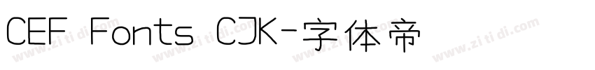 CEF Fonts CJK字体转换